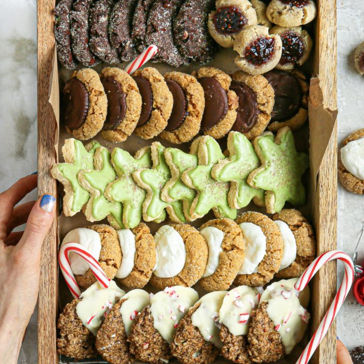 White Chocolate Chip Peppermint Oatmeal Cookies 