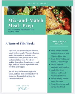 a preview image of the Star Foodie Meal Prep Series guide