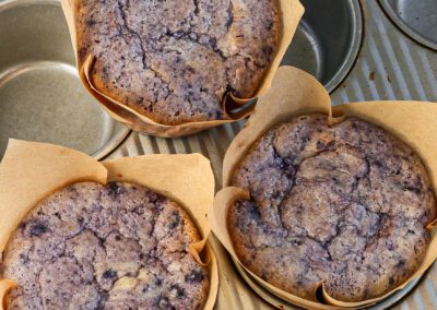 Almond Flour Blueberry-Yogurt Muffins