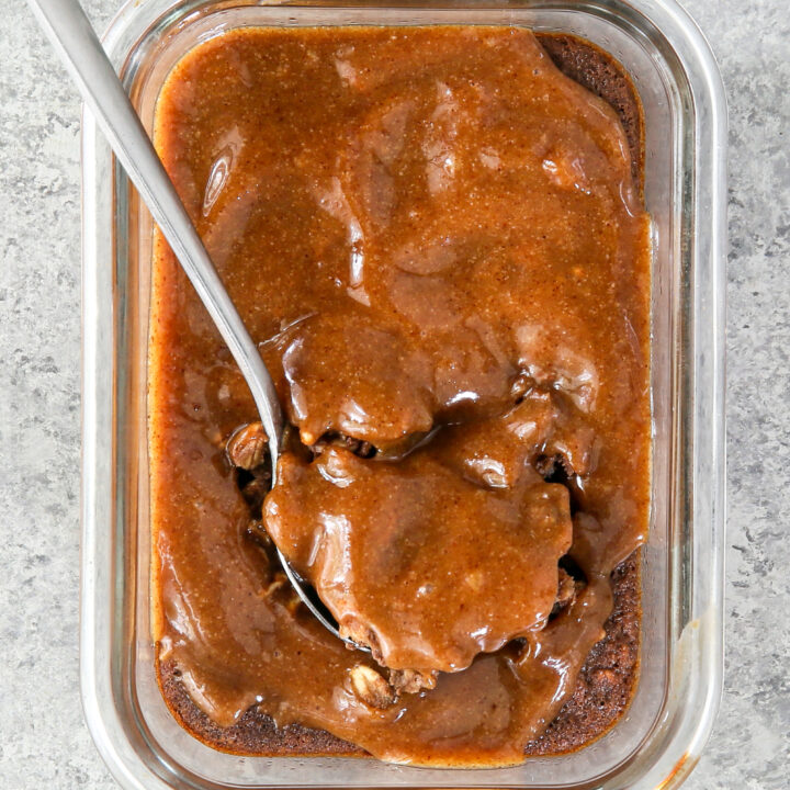 Salted Caramel Protein Brownie Baked Oats