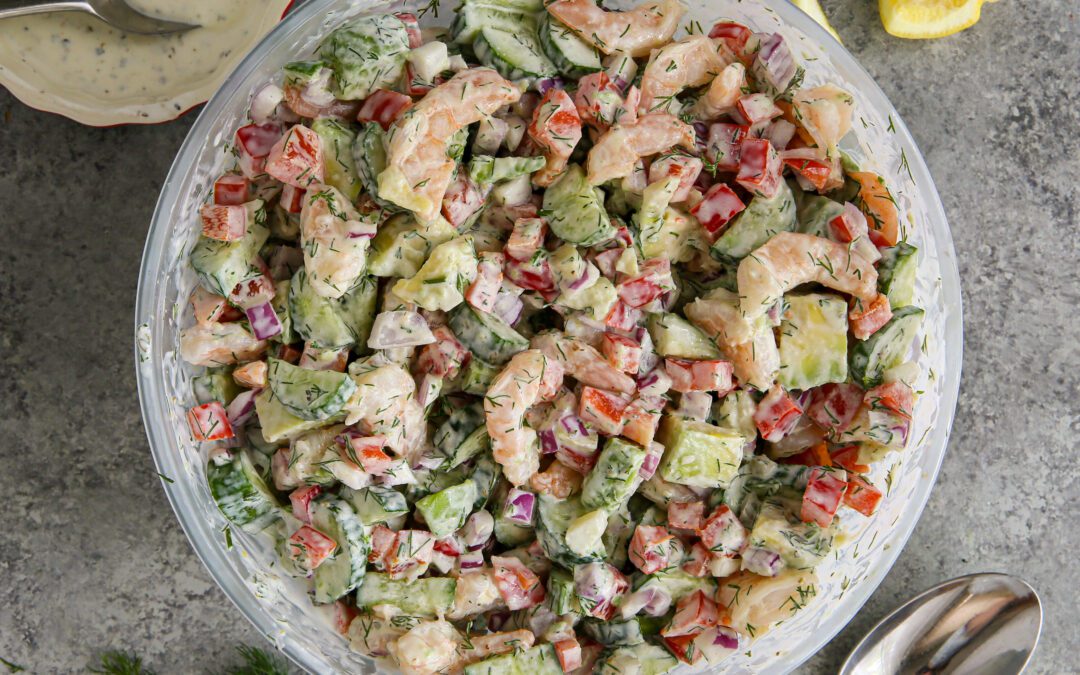Creamy Lemon-Dill Shrimp Salad