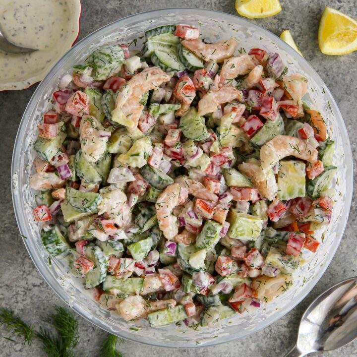 Creamy Lemon-Dill Shrimp Salad