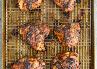 Crispy Roasted Chicken Thighs with Creamy Ranch