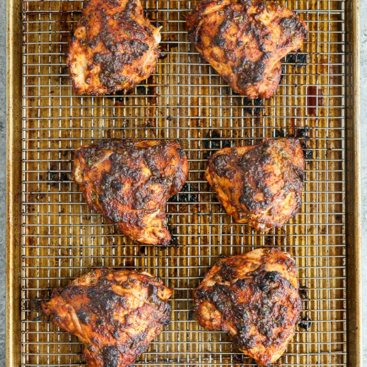 Crispy Roasted Chicken Thighs with Creamy Ranch